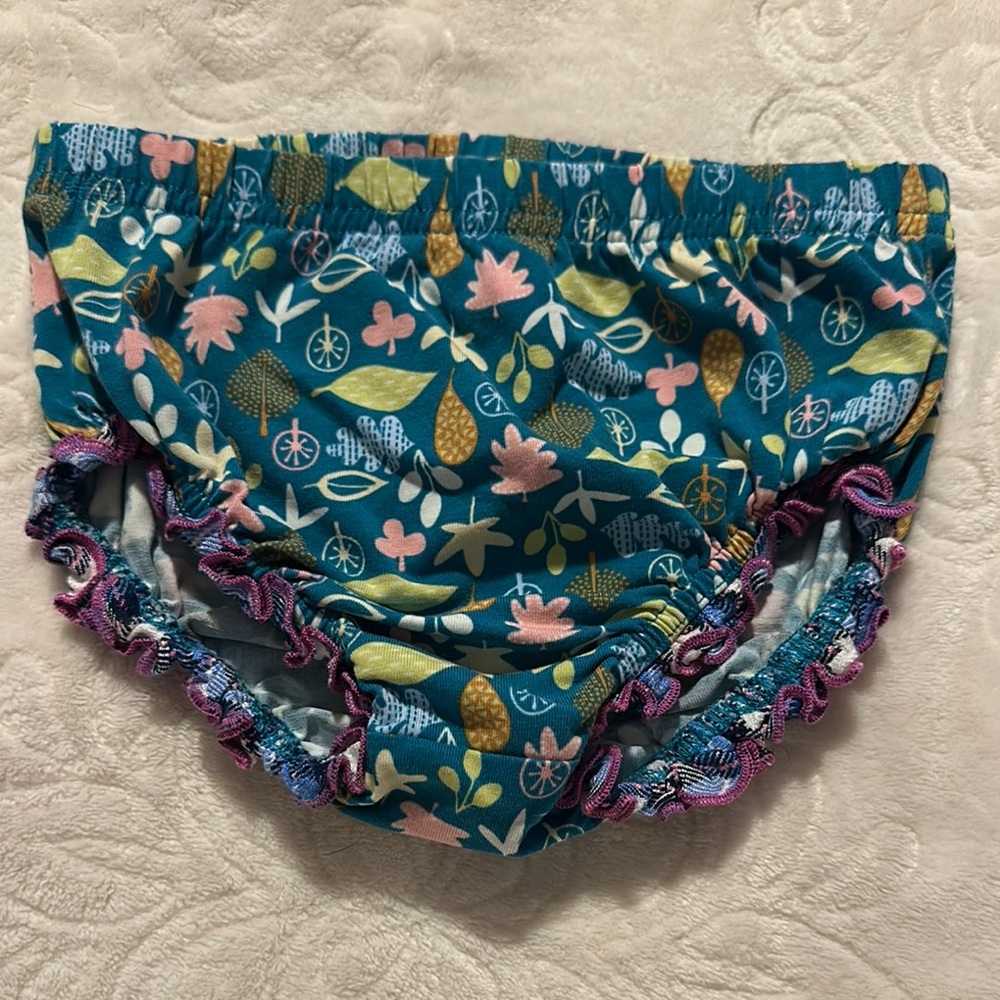 Matilda Jane Make Believe Under The Leaves Dress Diaper Cover Sz 18/24m